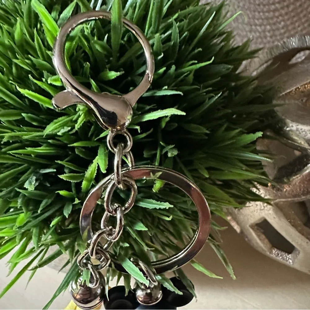 Mickey Mouse‎ Silicone Keychain with Yellow Tassel